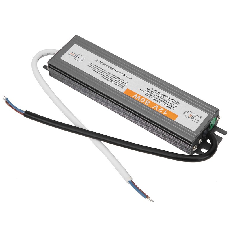 80W LED Driver Transformer, 12V/24V DC IP68 Waterproof Switching Power
