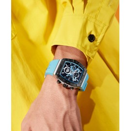 TEARTRACE Men's Watch Analog Waterproof Fashion Date Wrist Watch, Skeleton Tonneau Watch for Men with Chronograph,Ideal for Sports Enthusiasts and Daily Wear - Perfect Gifts for Men