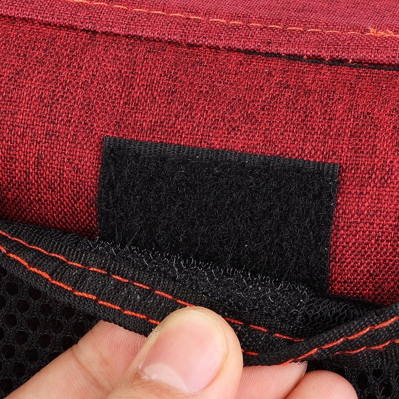 Large Capacity Hanging Stroller Organizer Bag Baby Carriage Storage Package(Red)