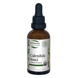 St. Francis Herb Farm St. Francis Herb Farm Calendula Herbal Tincture Liquid | Helps to Relieve Inflammation of the Digestive System | Helps to Soothe Swollen Glands | Anti-Inflammatory | Organic | Non-GMO | Lactose-Free | 50ml