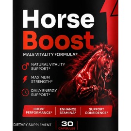 Suplemento dietético Horse Boost Health Support para hombre 30 cápsulas
