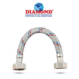 Sanitary Connection Hose 300 mm Length Flexible Reinforced Hose 1/2 Inch x 1/2 Inch Union Nut DN8 Flex Hose Connection Hose Extension Stainless Steel Drinking Water Hose