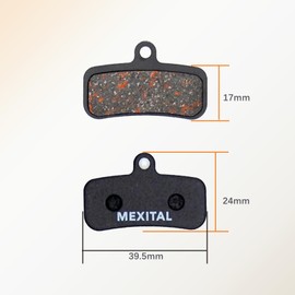 MEXITAL 2 Pairs of Bicycle Disc Brake Pads for Shimano Saint BR-M810 M820 XTR BR M9120, Zee BR-M640 MT420 MT501 MT520, Deore XT BR M8020 M6120 SLX, Tektro HD M745 735 725 725 7 50 TRP G-Spec,Quadiem