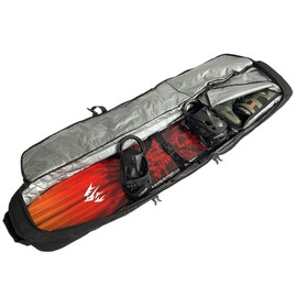 Element Equipment Wheeled Padded Snowboard Bag Ultimate Double - Premium High End Double Roller Travel Bag 177 Bar B Pink Ripstop