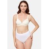 Nur Die Women's Traumweich Bügelloser BH Everyday Bra, Beige (offwhite