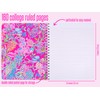 Lilly Pulitzer Large Pink Hardcover Spiral Notebook, 11" x 9.5"
