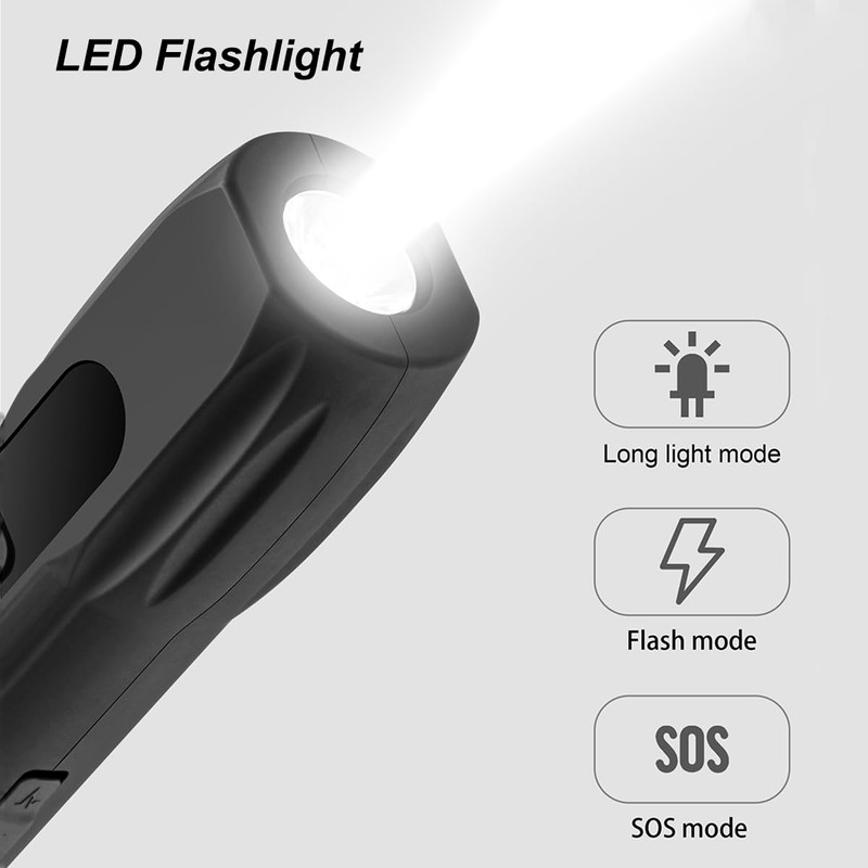Lancoon Ultrasonic Anti-Bark Device with LED Light, Handheld Anti-Bark Device,