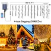 Outdoor Solar Fairy Lights, 8 m Waterproof Curtain Lights, 8