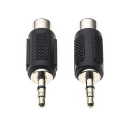 Keple Headphone Jack Adapter with Phono S Male to 3.5 Jack Female, Pack of 2 - Audio Adapter for Stereo, Amps, and A/V Receivers | Microphone Adapter