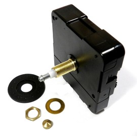 HT11/home/decor/otherclocks High Torque Clock Movement (Silent Sweep) Extended Shaft with 17.75 in. Long Balanced Black Spaded Hands (No11)