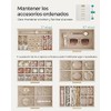 SONGMICS Caja de Joyas, 6 Niveles, Tapa de Cristal, 5