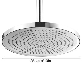 Rainfall Shower Head,Large Shower Head 10 Inch,Adjustable Replacement Shower Head by Electroplating Process,Round Fixed Shower Head and Rain Shower Head