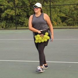 OnCourt OffCourt Handy Hopper – Stores Balls Easily / Fits Around Any Waist / 36 Tennis Ball Capacity