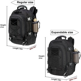 Expandable 40-64L Military Tactical Backpack 3 Day Bag Hiking Gym Sport Camping