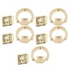 5Pcs Purse Clasp Alloy Material High Hardness Long Service Life