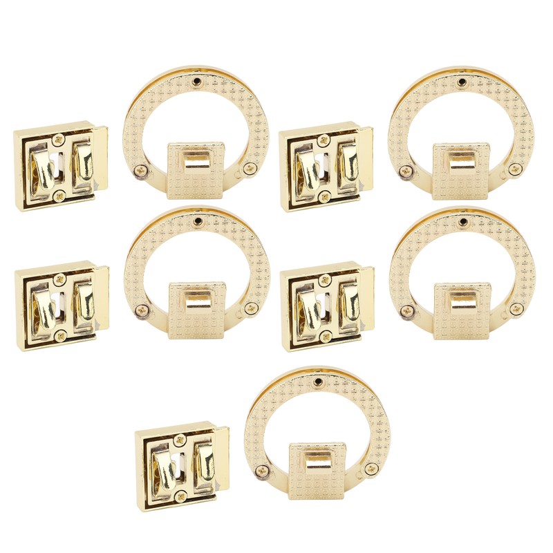 5Pcs Purse Clasp Alloy Material High Hardness Long Service Life