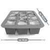 com-four® 2 x Ice Cube Tray for a Total of
