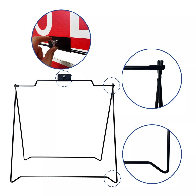 AD. Printing Materials Store 4 UNIT Economic Sidewalk BLACK A-Frame