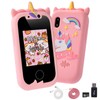 Ainiv Kid Smart Phone for Girls, Pink Unicorns Kids Toy