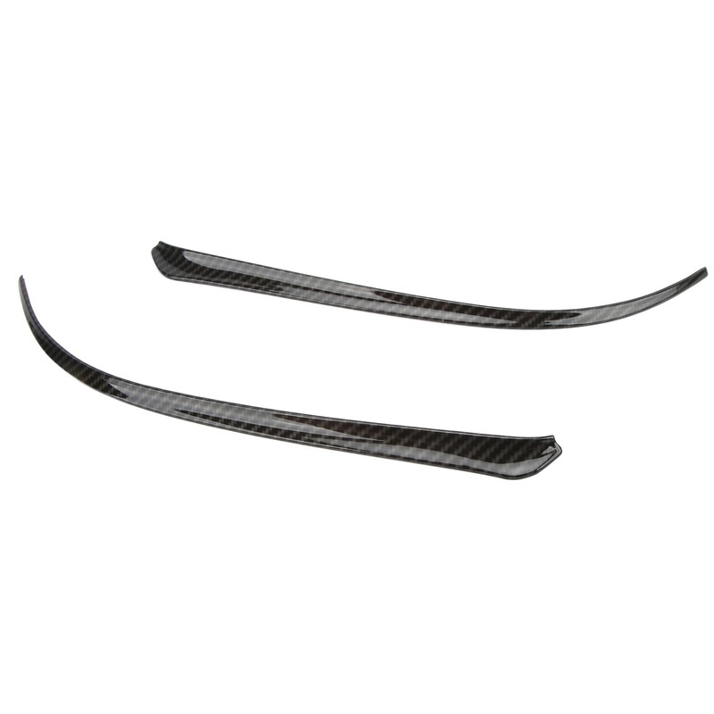 2pcs Side Rearview Mirror Trim ABS Carbon Fiber Color Wing