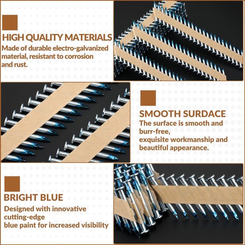 Tandefio 1000 Per Joist Hanger Nails Framing Nails Box Galvanized