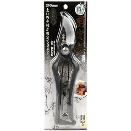 Senkichi Gold Forged Pruning Shears, Suitable for Cutting Fresh Wood Up to Approx. 0.6 inches (15 mm), Total Length 7.9 inches (200 mm)