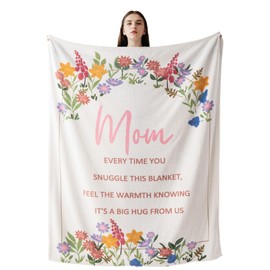 Battilo Anniversary Birthday Gift for Mom from Daughter Son, to My Mom Gifts Blanket, Super Soft Flannel Throw Blankets Mom Blanket for Bed Couch Mother Day(50 x 60 in)