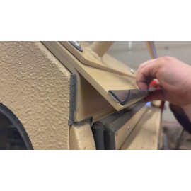 Federal Military Parts Roof Drip Edge Peel & Stick Molding Rain Gutter fits Humvee Hard or Soft Top