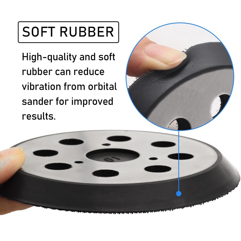 5 Inch Sander Pad Replacement, 2 Pack 5 Inch bakcing