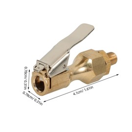 FELTECHELECTR 3pcs Tire Clip Locking Air Chuck Tire Air Chuck Quick Connect Tire Accessories Quick Connect Chuck Tires Chuck Tire Inflator Air Chuck Tire Inflator Chuck Tire Chuck Golden Copper