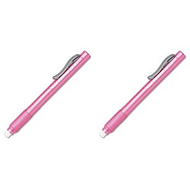 Pentel Clic Eraser Pen-Shaped Eraser ZE22P, 2 Packs