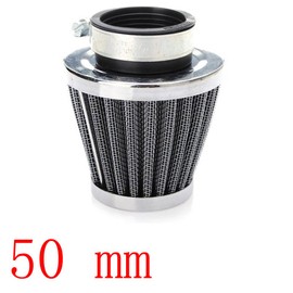 Mintice 50mm Mini Blue Universal Car Motor Cone Cold Clean Air Intake Filter Turbo Vent Vehicle