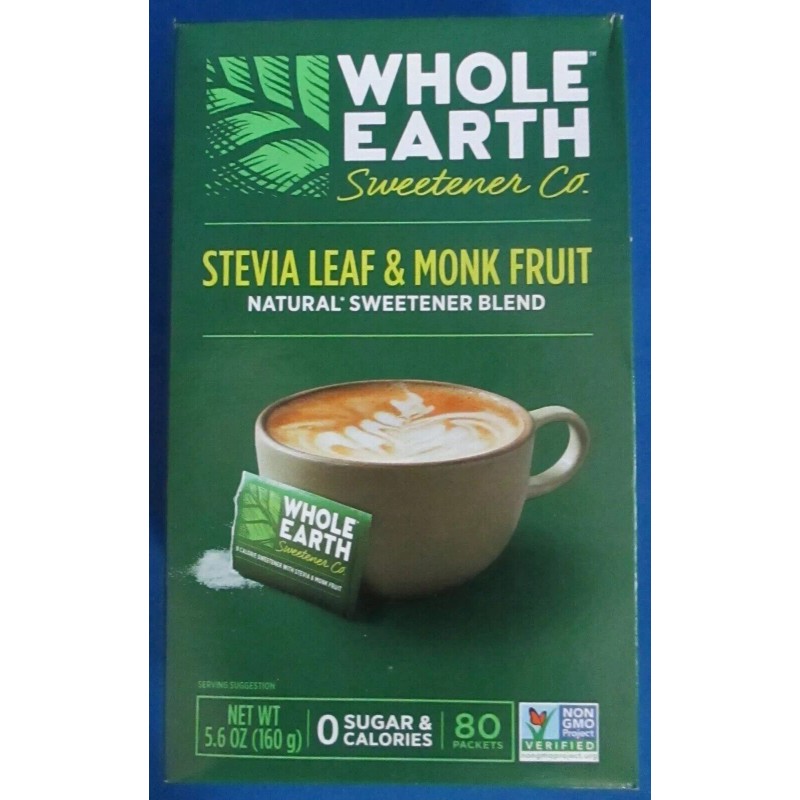 Whole Earth Stevia Leaf & Monk Fruit Natural Sweetener Blend