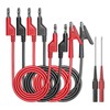 Cleqee Test Leads Kit Crocodile Clips Electrical Cable 4mm Banana
