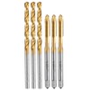 sourcing map Tap and Drill Bit Set, 3pcs M4 x