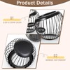 2 Pcs Coffee Pod Holder, Espresso Pod Holders Metal (Black)