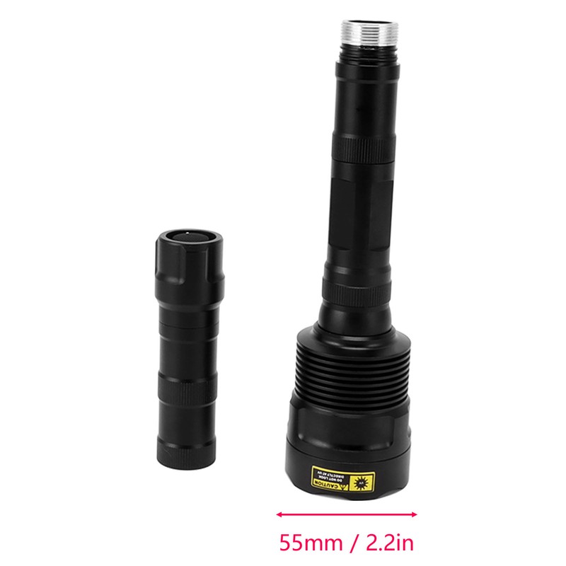 365nm UV Flashlight High Power Black Filter Handheld Ultraviolet Light