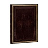 Paperblanks Old Leather Ruled Midi Notebook - Black Moroccan: Black