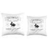 Cottontail Candy Company Vintage Funny Springtime Easter Throw Pillow