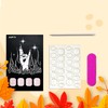 Vopintpy Thanksgiving Press on Nails Short Square Fall Fake Nails