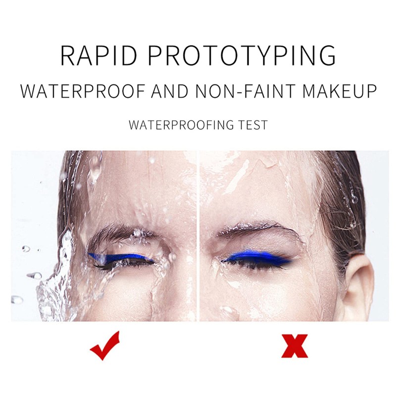 Coloured Eyeliner, Matte Liquid Eyeliner, Black Eyeliner Long-Lasting Waterproof Liquid