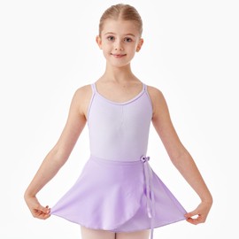 HiDance Ballet Dance Leotards with Dance Skirt and Ballet Tights for Girls Toddler Dance Dress Outfit Combo (Purple 4 Years)