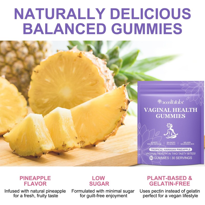 Feminine Balance Gummies 60 Pcs – Hawaiian Pineapple Flavour PH