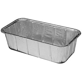 Handi-Foil 2 lb. Aluminum Foil Loaf Pan - Disposable Bread Containers (Pack of 25)