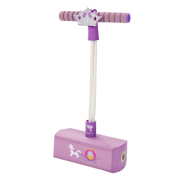 Flybar My First Foam Pogo Jumper for Kids Fun and Safe Pogo Stick for Toddlers, Durable Foam and Bungee Jumper for Ages 3 and up, Supports up to 250lbs (Pink Princess)