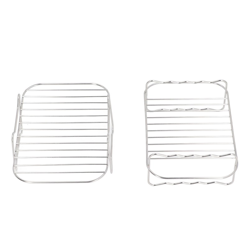Double Layer Baking Grill Stainless Steel Dishwasher Safe Heat Evenly