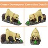 Noegrus Real Dog Gutter Downspout Extender Statue, Garden Animal Decor