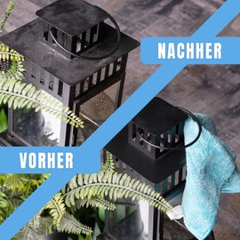 HELOME Microfibre Super Suction Cloth / Dust Cloth in Pack of 3 / Set - Efficient, Chemical-Free Cleaning with Super Absorbency - 3 Pack of Suction Cloths - Dust Magnet