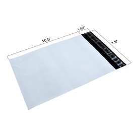 HouseLabels 7.5x10.5 Inch (Size #2) 200 Pcs Strong Poly Mailers Shipping Envelopes with Thick Self-sealing Adhesive, Waterproof and Tear Proof Multipurpose Envelopes, Keeps Items Safe & Protected