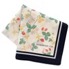 Blooming 138109-0002-03 Wedgewood Printed Handkerchief, Wild Strawberry, White, Women's, Handkerchief,